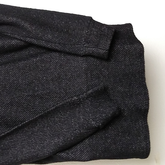 Lucky Brand Wrap Cardigan Open Front 2 Front pocket Size M/M Black - Picture 7 of 12